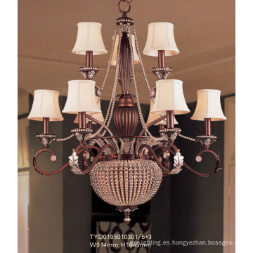 Hotel Europea Candelabro con pantalla de tela (TYD0195010301-6 + 3)